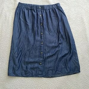 Chambray skirt